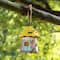 Glitzhome® 9" Resin Yellow Roof Outdoor Garden Birdhouse